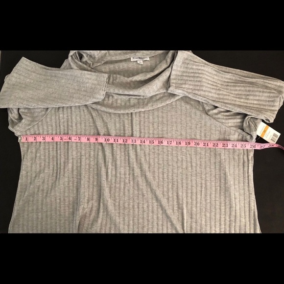 ❌SOLD❌Kim Rogers Sweater Tunic Style Top Cowl Neck - Picture 7 of 8